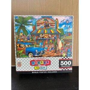 MasterPieces Drive-ins Diners and Dives The Surf Dog Grill 500 Piece Puzzle